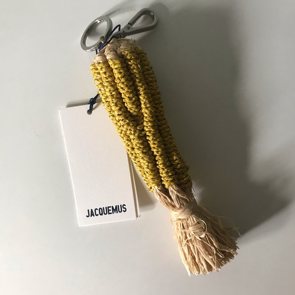 Jacquemus Le Mais woven corncob keyring - Picture 2 of 3